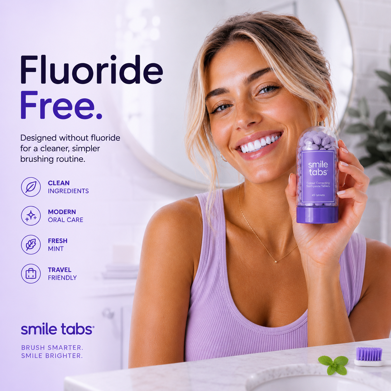 Smile Tabs | Colour Correcting Toothpaste Tablets