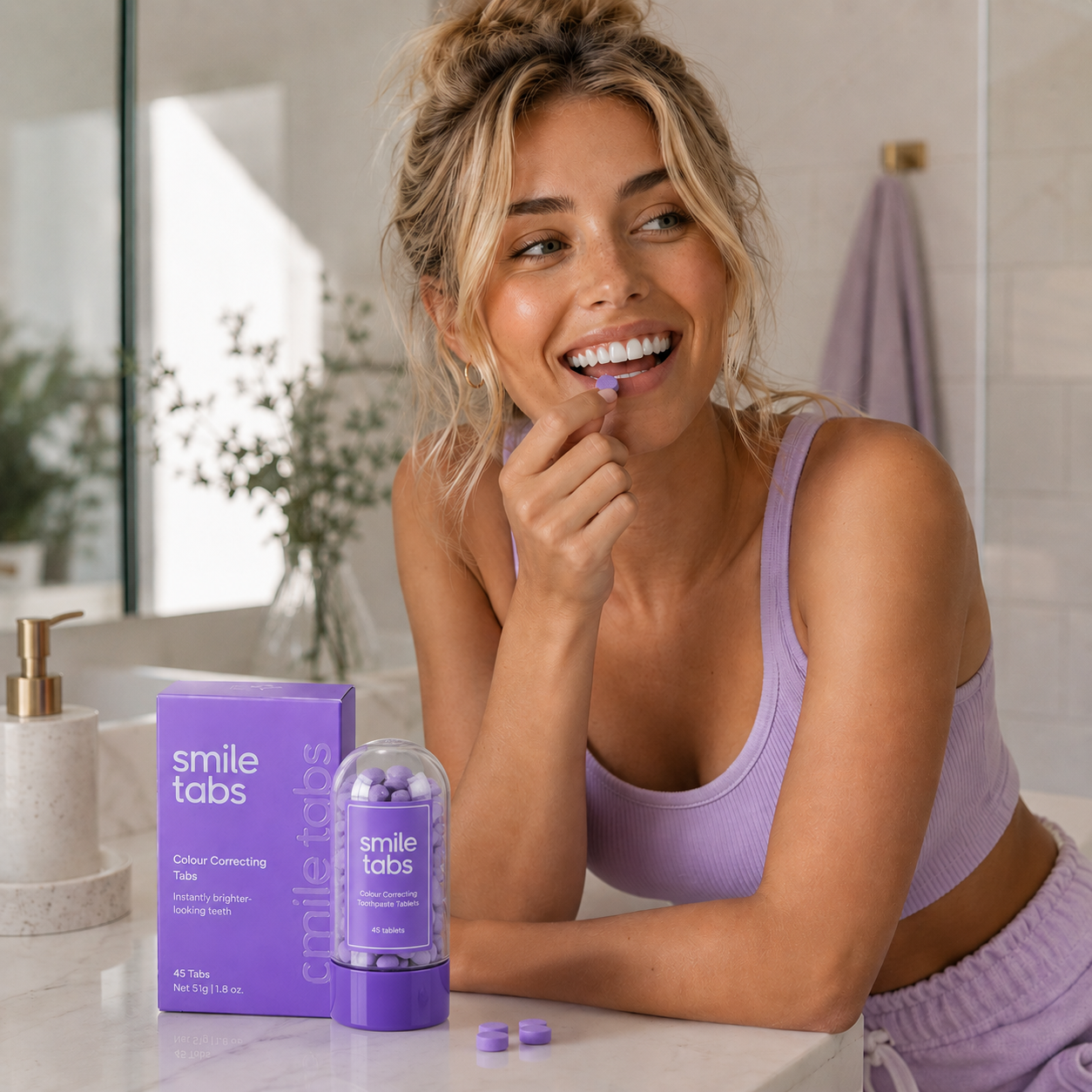 Smile Tabs | Colour Correcting Toothpaste Tablets