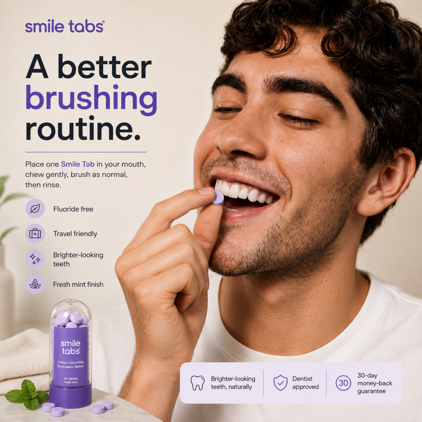 Colour Correcting Toothpaste Tablets | Smile Tabs