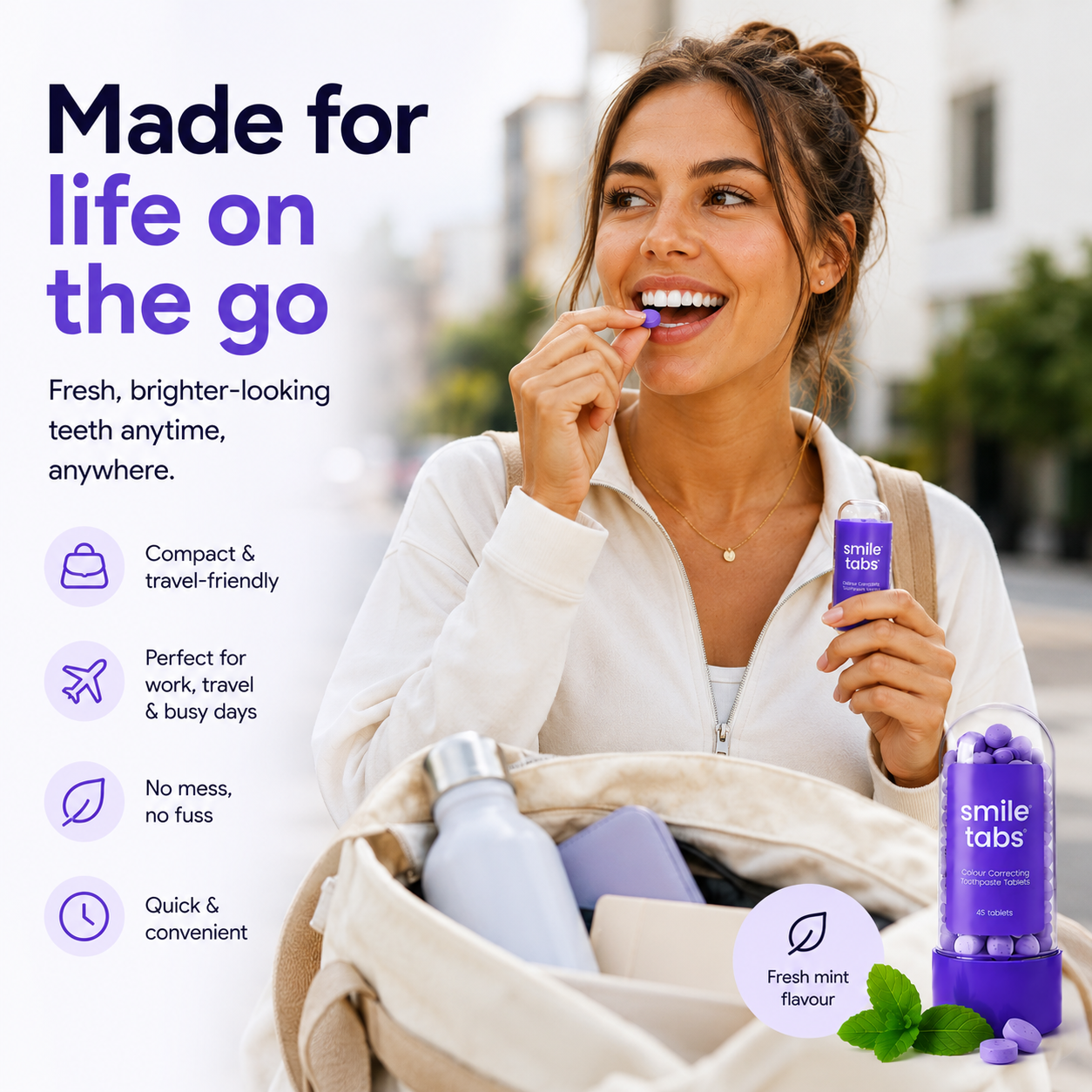 Smile Tabs | Colour Correcting Toothpaste Tablets